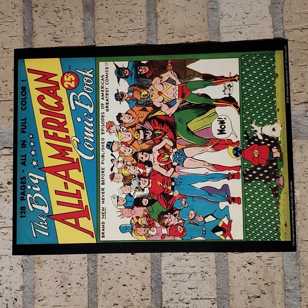 DC The Big All-American Comic Book Cover Poster